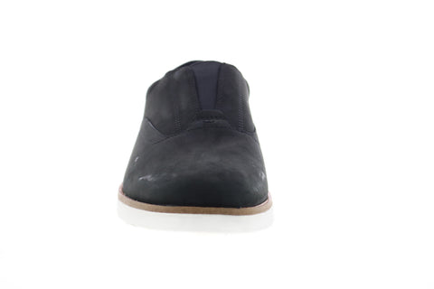 Clarks Banwell Free 26150309 Mens Black Nubuck Leather Casual Loafers Shoes