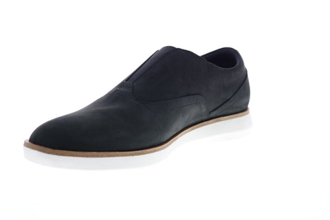 Clarks Banwell Free 26150309 Mens Black Nubuck Leather Casual Loafers Shoes