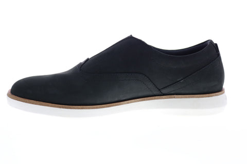 Clarks Banwell Free 26150309 Mens Black Nubuck Leather Casual Loafers Shoes