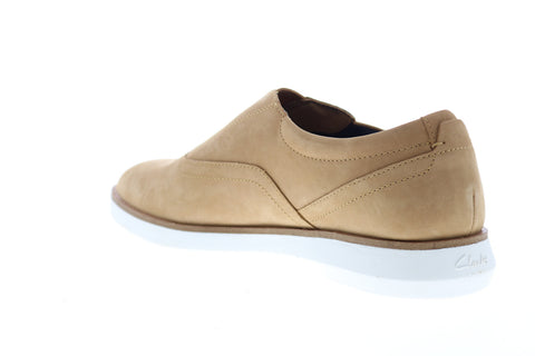 Clarks Banwell Free 26150310 Mens Brown Nubuck Leather Casual Loafers Shoes