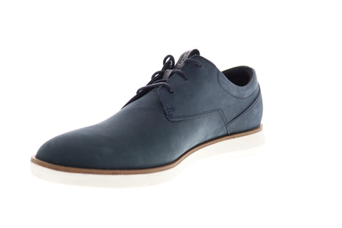 Clarks Banwell Lace 26150311 Mens Blue Nubuck Leather Plain Toe Oxfords Shoes