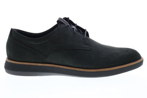 Clarks Banwell Lace 26150312 Mens Black Nubuck Casual Lace Up Oxfords Shoes
