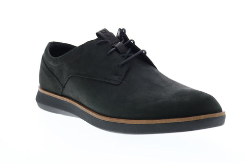 Clarks Banwell Lace 26150312 Mens Black Nubuck Casual Lace Up Oxfords Shoes