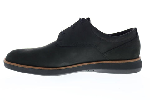 Clarks Banwell Lace 26150312 Mens Black Nubuck Casual Lace Up Oxfords Shoes