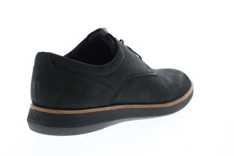 Clarks Banwell Lace 26150312 Mens Black Nubuck Casual Lace Up Oxfords Shoes