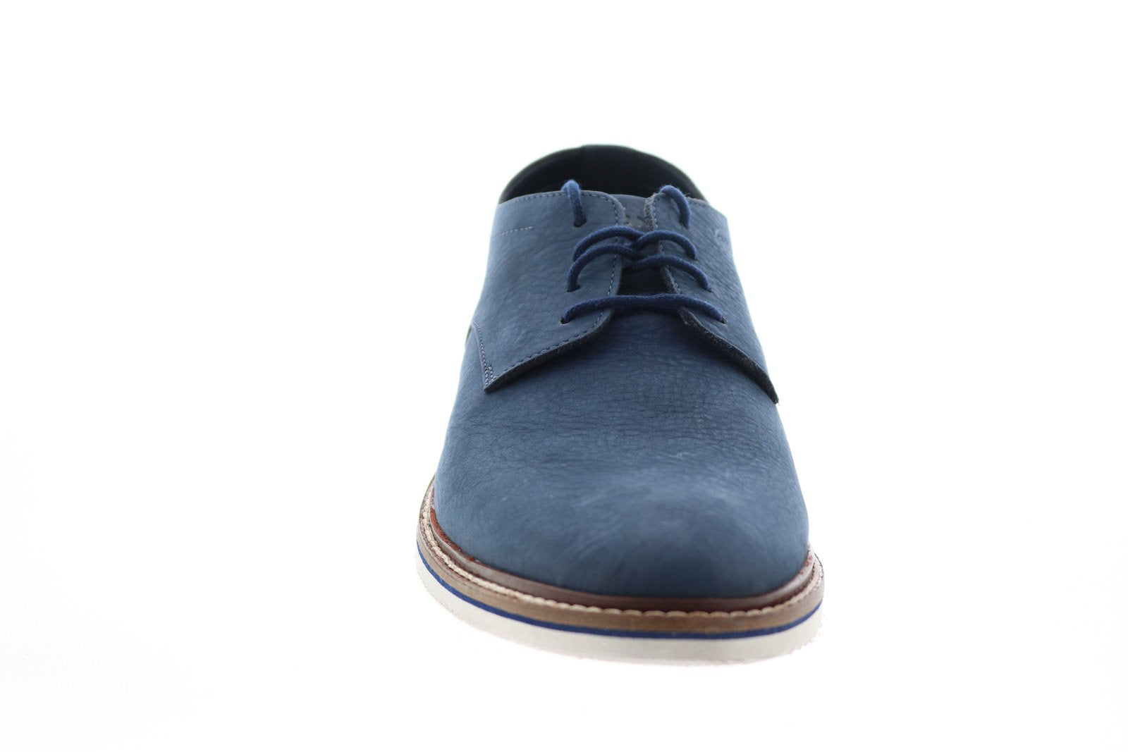 Bostonian Dezmin Plain 26150460 Mens Blue Leather Oxfords Plain 