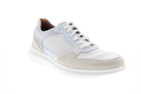 Clarks Un Globe Run 26150520 Mens White Canvas Lifestyle Sneakers Shoes
