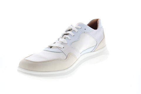 Clarks Un Globe Run 26150520 Mens White Canvas Lifestyle Sneakers Shoes