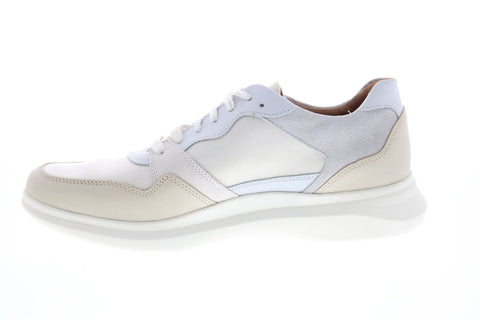 Clarks Un Globe Run 26150520 Mens White Canvas Lifestyle Sneakers Shoes