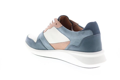 Clarks Un Rio Run 26150521 Womens White Blue Lifestyle Sneakers Shoes