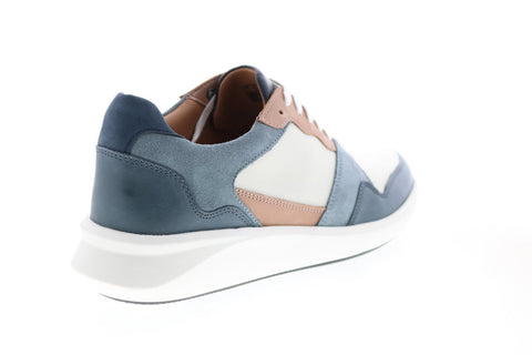 Clarks Un Rio Run 26150521 Womens White Blue Lifestyle Sneakers Shoes