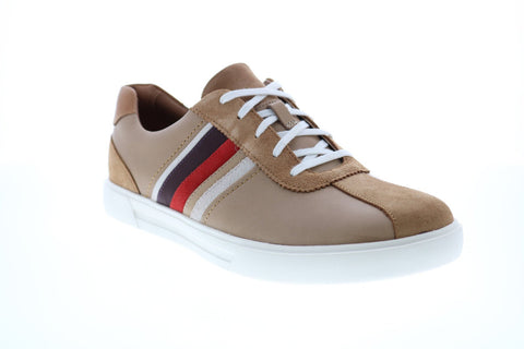 Clarks Un Costa Band 26150525 Mens Brown Leather Lifestyle Sneakers Shoes