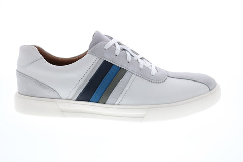 Clarks Un Costa Band 26150550 Mens White Leather Lifestyle Sneakers Shoes