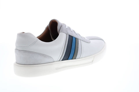 Clarks Un Costa Band 26150550 Mens White Leather Lifestyle Sneakers Shoes
