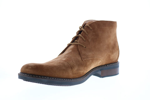Bostonian Maxton Mid 26150612 Mens Brown Leather Lace Up Chukkas Boots