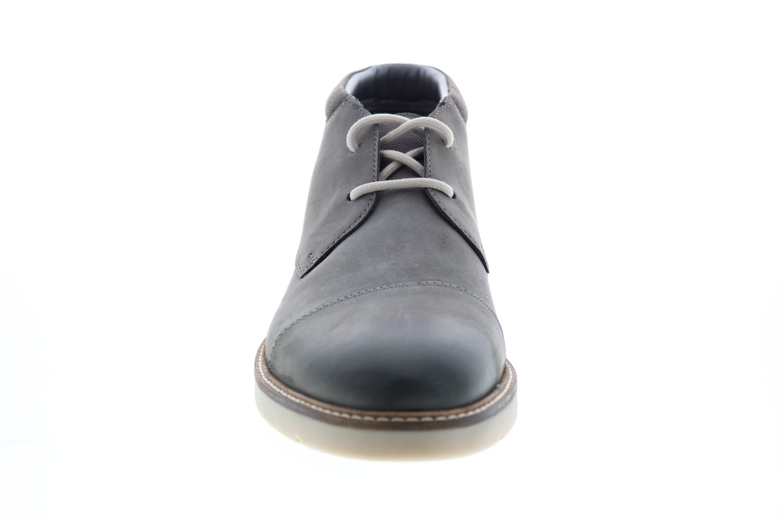 Clarks Grandin Top Chukka Boot in Gray Nubuck, size 8 Clarks Gravelle Top Men main image 4