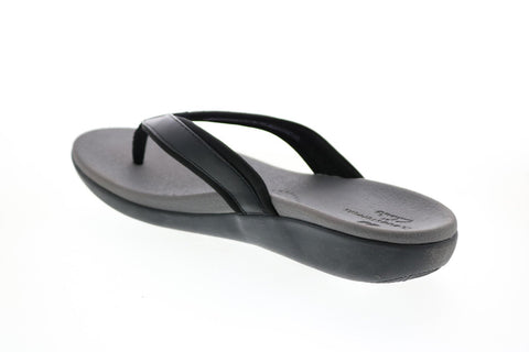 Clarks Brio Sol 26150834 Womens Black Synthetic Flip-Flops Sandals Shoes