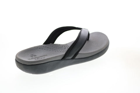 Clarks Brio Sol 26150834 Womens Black Synthetic Flip-Flops Sandals Shoes