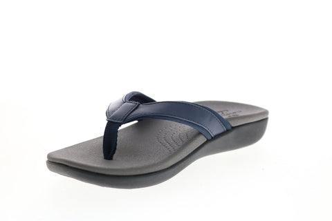 Clarks Brio Sol 26150837 Womens Blue Synthetic Flip-Flops Sandals Shoes