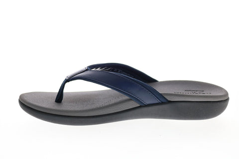 Clarks Brio Sol 26150837 Womens Blue Synthetic Flip-Flops Sandals Shoes