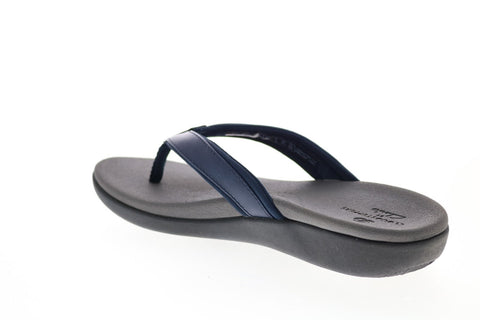Clarks Brio Sol 26150837 Womens Blue Synthetic Flip-Flops Sandals Shoes