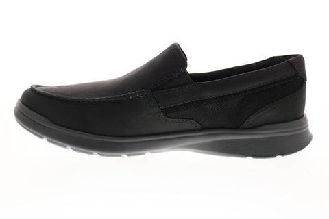 Clarks Cotrell Easy 26150850 Mens Black Wide Loafers & Slip Ons Casual Shoes