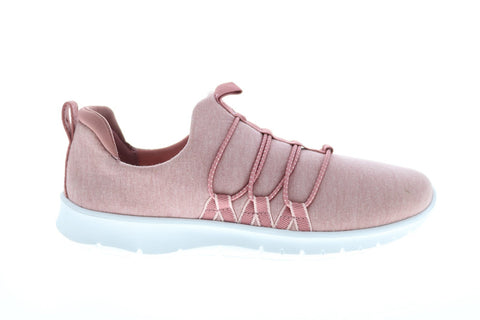 Clarks Step AllenaMae 26150909 Womens Pink Canvas Slip On Lifestyle Sneakers Shoes