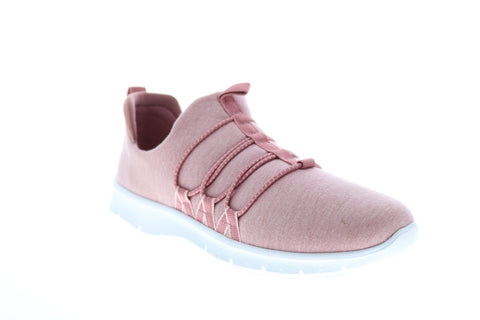 Clarks Step AllenaMae 26150909 Womens Pink Canvas Slip On Lifestyle Sneakers Shoes
