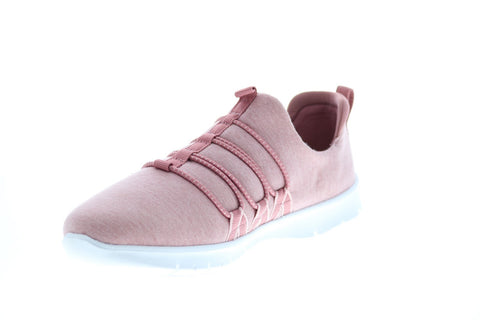 Clarks Step AllenaMae 26150909 Womens Pink Canvas Slip On Lifestyle Sneakers Shoes