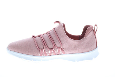 Clarks Step AllenaMae 26150909 Womens Pink Canvas Slip On Lifestyle Sneakers Shoes