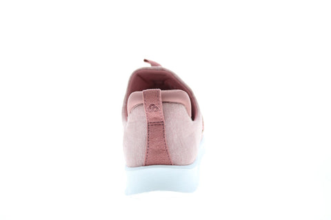 Clarks Step AllenaMae 26150909 Womens Pink Canvas Slip On Lifestyle Sneakers Shoes