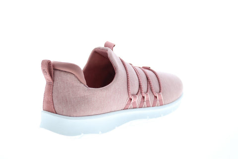 Clarks Step AllenaMae 26150909 Womens Pink Canvas Slip On Lifestyle Sneakers Shoes