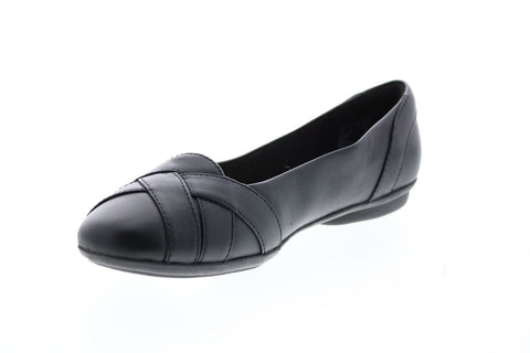 Clarks Gracelin Mia 26150919 Womens Black Wide Loafer Flats Shoes
