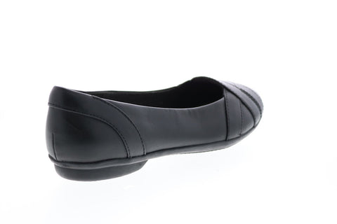 Clarks Gracelin Mia 26150919 Womens Black Wide Loafer Flats Shoes