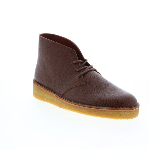 Clarks Desert Coal 26151028 Mens Brown Leather Lace Up Chukkas