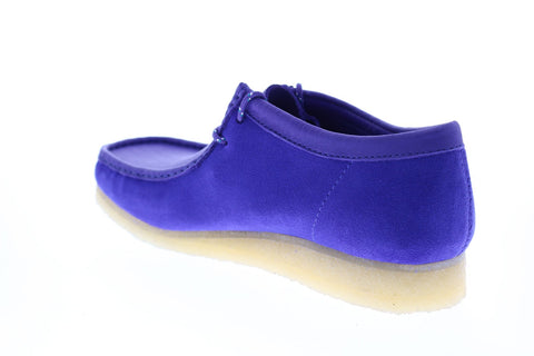 Clarks Wallabee 26151270 Mens Purple Suede Lace Up Chukkas Boots