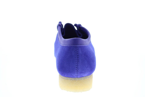 Clarks Wallabee 26151270 Mens Purple Suede Lace Up Chukkas Boots