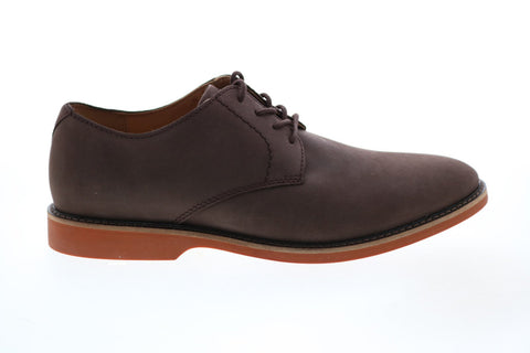 Clarks Atticus Lace 26151308 Mens Brown Nubuck Plain Toe Oxfords Shoes