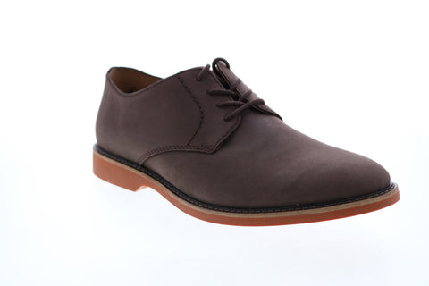 Clarks Atticus Lace 26151308 Mens Brown Nubuck Plain Toe Oxfords Shoes