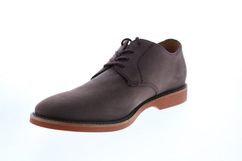 Clarks Atticus Lace 26151308 Mens Brown Nubuck Plain Toe Oxfords Shoes