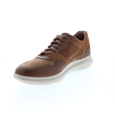 Clarks Un Globe Run 26151606 Mens Brown Canvas Lace Up Lifestyle Sneakers Shoes