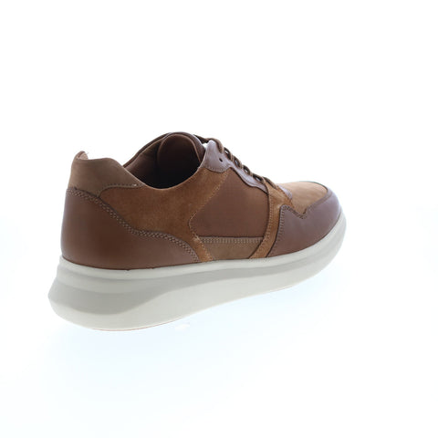 Clarks Un Globe Run 26151606 Mens Brown Canvas Lace Up Lifestyle Sneakers Shoes