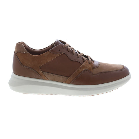 Clarks Un Globe Run 26151606 Mens Brown Canvas Lace Up Lifestyle Sneakers Shoes