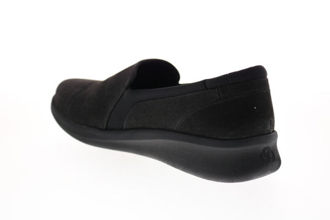Clarks Sillian 2.0 Eve 26151895 Womens Black Canvas Loafer Flats Shoes