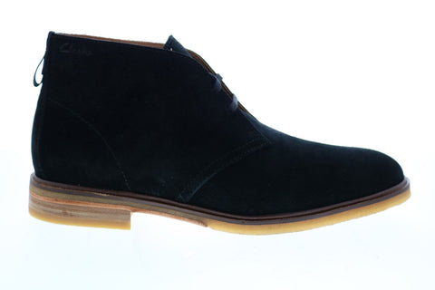 Clarks Clarkdale 26152742 Desert Boot Mens Black Suede Chukkas Boots