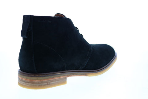 Clarks Clarkdale 26152742 Desert Boot Mens Black Suede Chukkas Boots