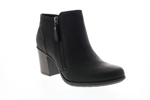 Clarks Diane Pioneer 26152967 Womens Black Leather Ankle & Booties Boots