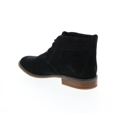 Clarks Camzin Grace 26153053 Womens Black Wide Suede Ankle & Booties Boots