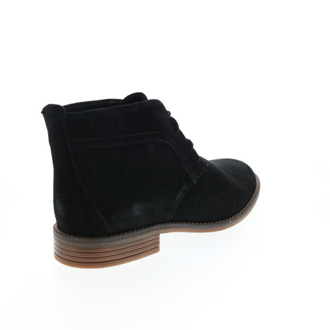 Clarks Camzin Grace 26153053 Womens Black Wide Suede Ankle & Booties Boots