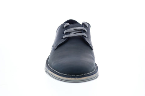 Clarks Forge Vibe 26153133 Mens Blue Leather Plain Toe Oxfords Shoes
